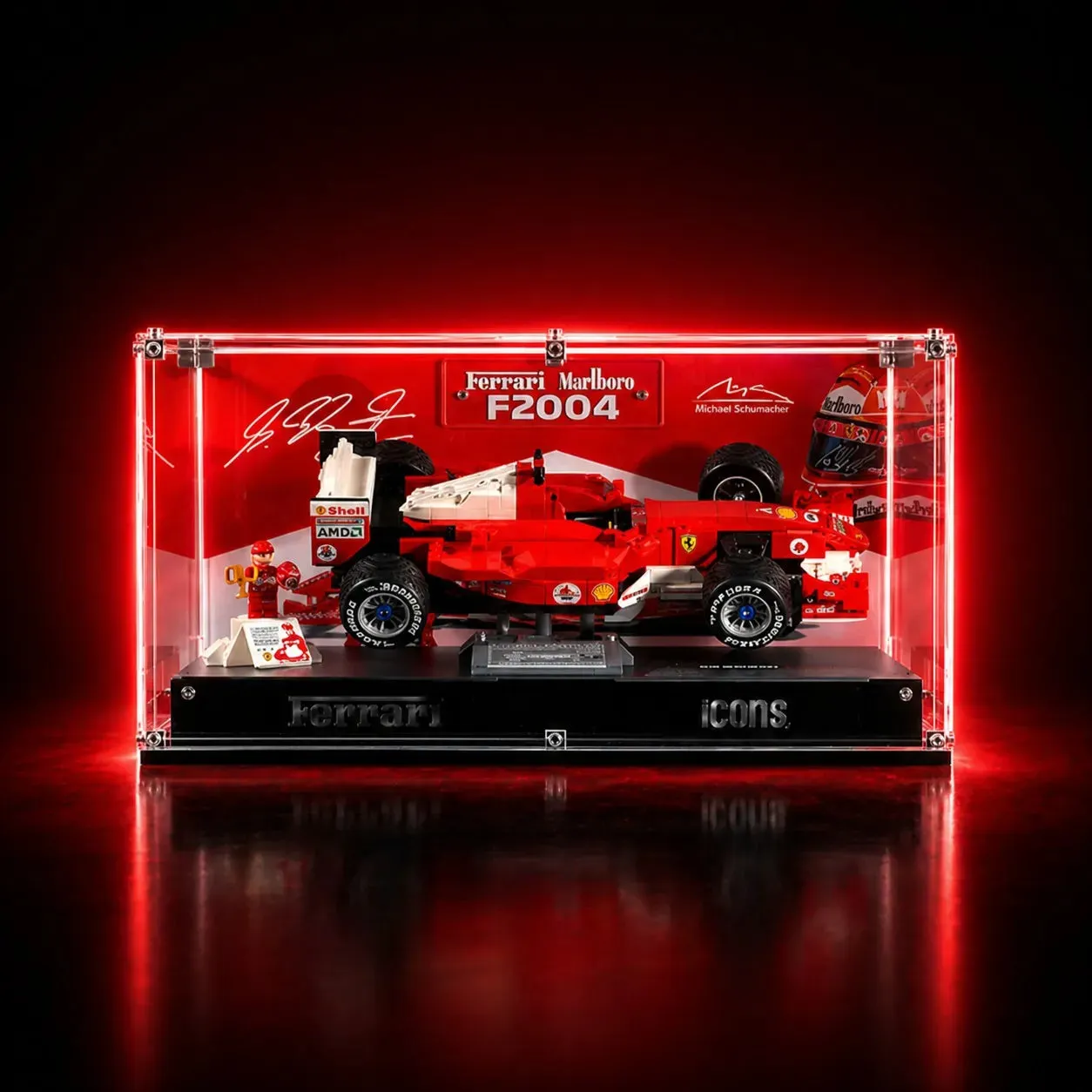 Premium Display Case Compatible with LEGO®Icons for F1 Legends (10330, 10353, 11375)