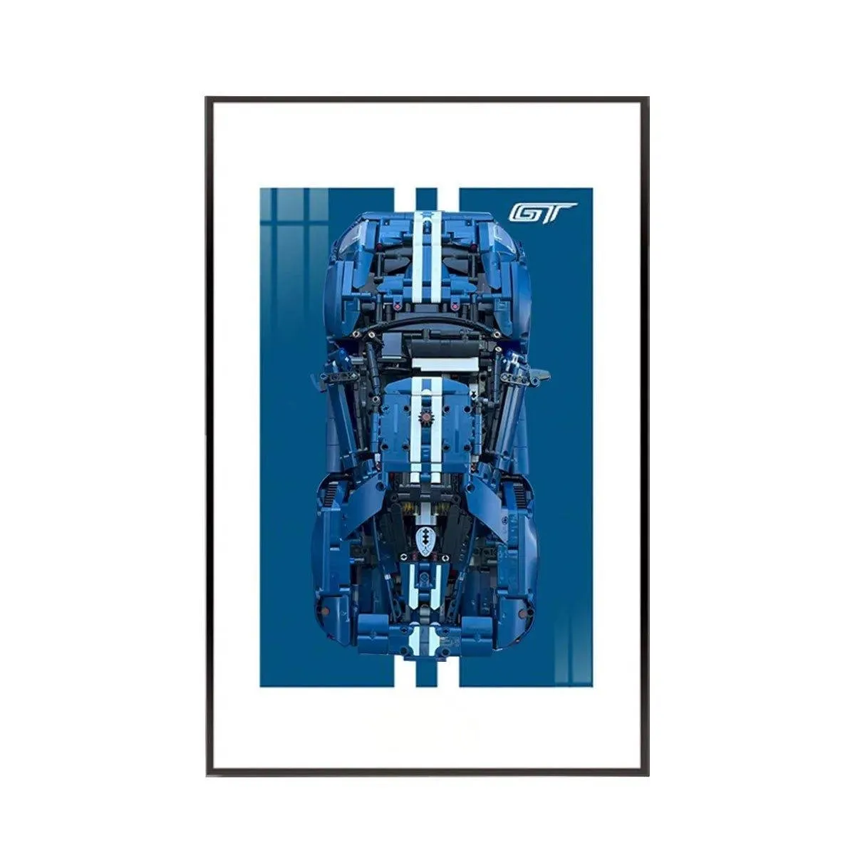 Premium Wall Mount Display Frame for LEGO® Technic™ Ford GT 42154