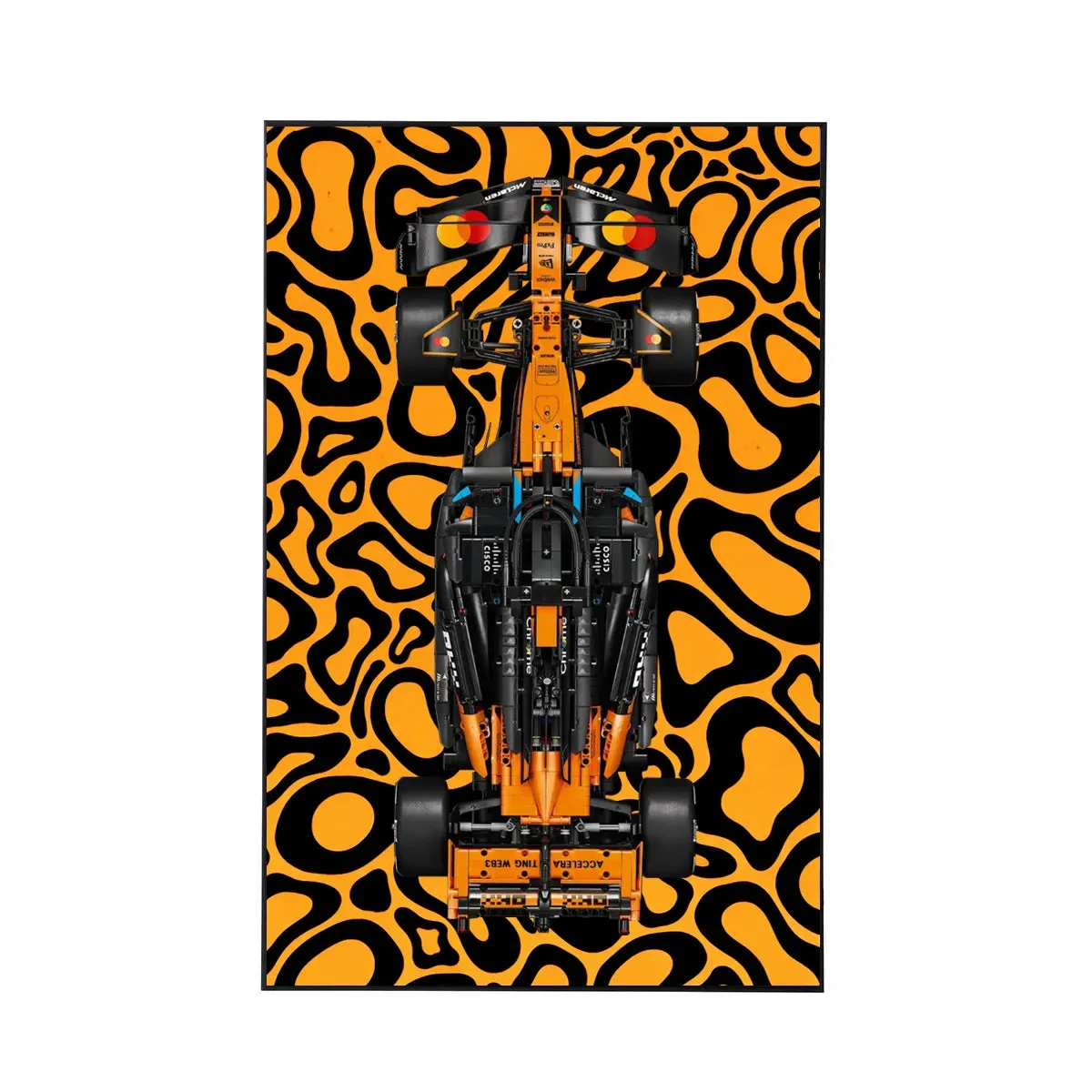 Wall Display Frame Compatible with LEGO® McLaren MCL39 F1® Car 42228 | Style G