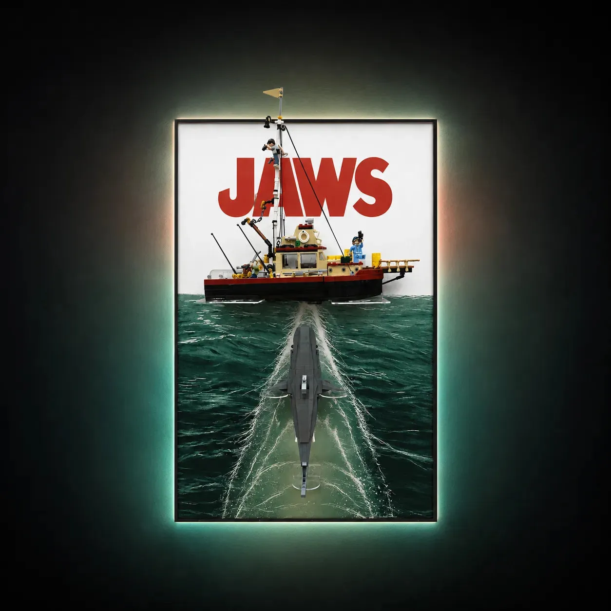 Wall Display Frame for LEGO® Ideas Jaws 21350