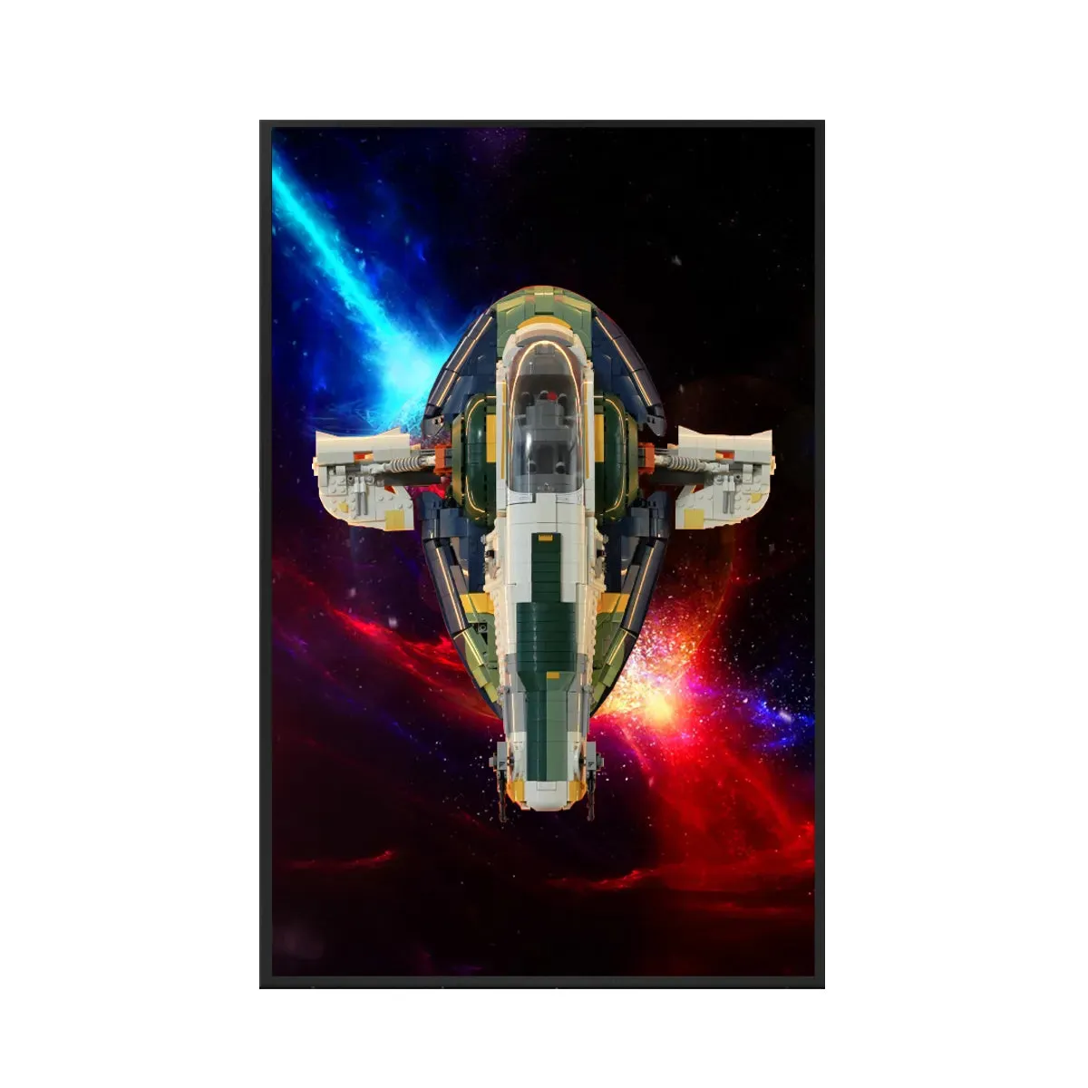 Wall Display Frame for LEGO® Star Wars™ Jango Fett’s Starship™ 75409 | Galactic Fury