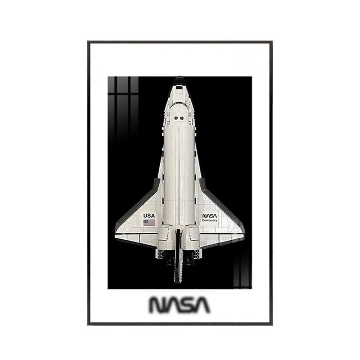 Wall Display Frame for LEGO® Icons NASA Space Shuttle Discovery 10283
