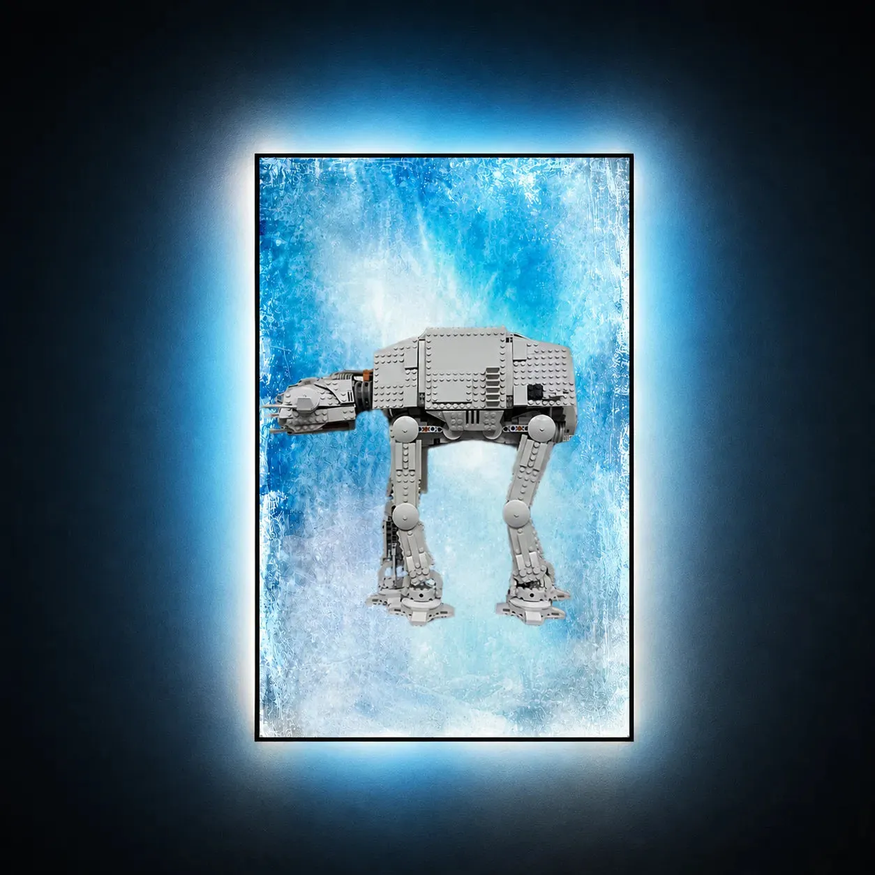 Wall Display Frame for LEGO® Star Wars™ AT-AT Walker 75288 | Frost Veil