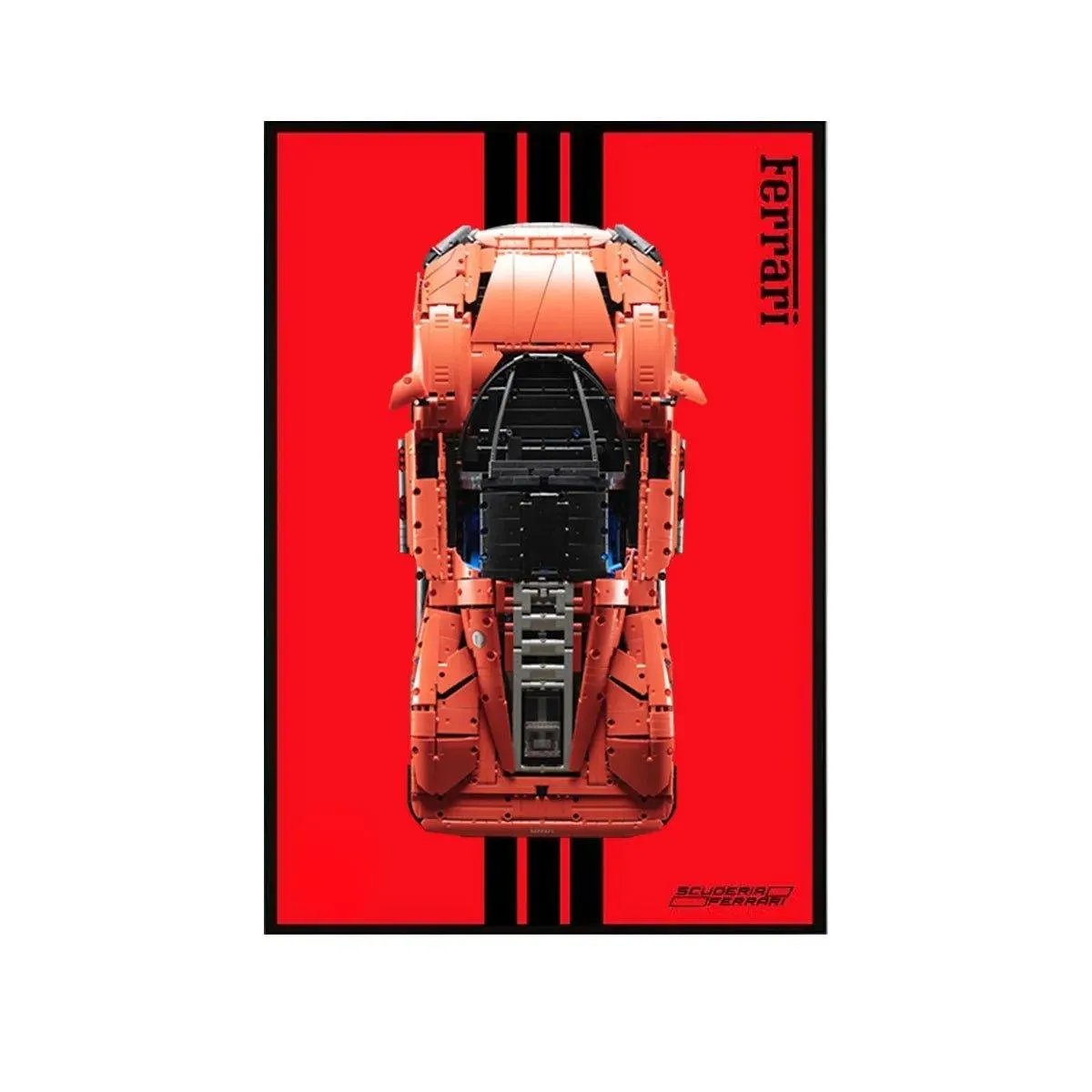 Wall Display Frame Compatible with LEGO® Technic™ Ferrari Daytona SP3 42143 Style A