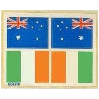 Sticker Sheet for Set 939-1 with flags for AU, IE [No Color/Any Color]