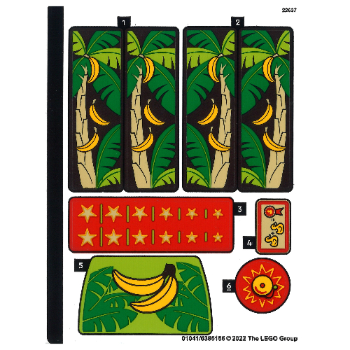 Stickerbogen für Set 40529-1 [Keine Farbe/Beliebige Farbe]