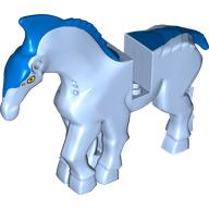 Creature, Direhorse with Blue Mane and Tail Print
