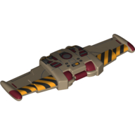 Wings Double, Buzz Lightyear with Warning Stripes, Circuitry print Dark Tan
