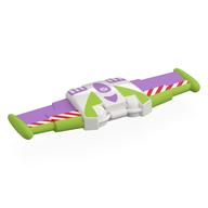 Wings Double, Buzz Lightyear with Lime/Lavender Wings, Red Danger Stripes print Weiß