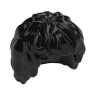 Hair Tousled, Mid-length Black