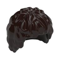 Hair Tousled, Mid-length Dunkelbraun
