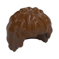 Hair Tousled, Mid-length Reddish Brown