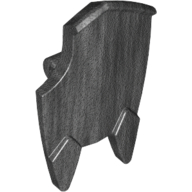 Shield Broad with Spiked Bottom and Cutout Corner Perltitan