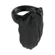 Minifig Neckwear Beard, Rounded End [Gandalf] Black