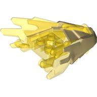 Creature Body Part, Dragon Head Upper Jaw with Spikes with Trans-Yellow Pattern Beige