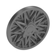 Wheel Cover Thin Spoke and Spinner Metallic Silver