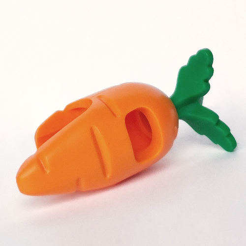 Costume Carrot with Green Leaves Pattern Orange