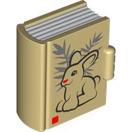 Duplo Book, Rabbit Print Beige