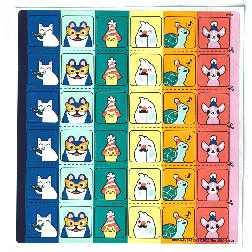 Stickerbogen für Set 41806-1 [Keine Farbe/Beliebige Farbe]