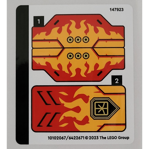 Sticker Sheet for Set 71780-1 [No Color/Any Color]
