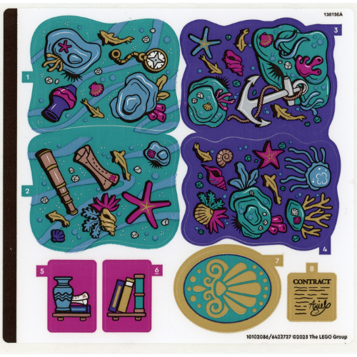 Stickerbogen für Set 43213-1 [Keine Farbe/Beliebige Farbe]