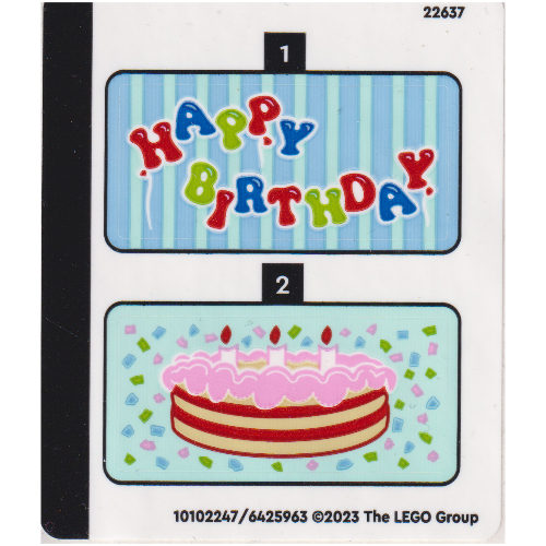 Stickerbogen für Set 40584-1 [Keine Farbe/Beliebige Farbe]