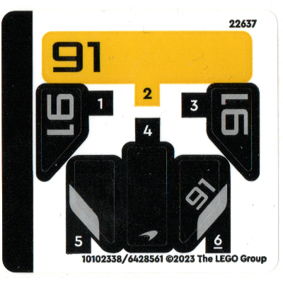 Sticker Sheet for Set 30657-1 [No Color/Any Color]