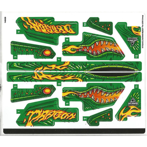 Stickerbogen für Set 42149-1 [Keine Farbe/Beliebige Farbe]