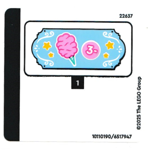 Stickerbogen für Set 42643-1 [Keine Farbe/Beliebige Farbe]