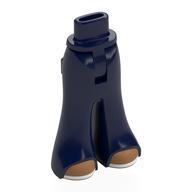 Minidoll Hips and Wide Pants with Nougat Shoes, White Soles print Dark Blue