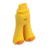 Minidoll Hips and Wide Pants with Orange Shoes, White Soles print Gelb