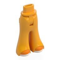 Minidoll Hips and Wide Pants with Orange Shoes, White Soles print Leuchtendes Hellorange