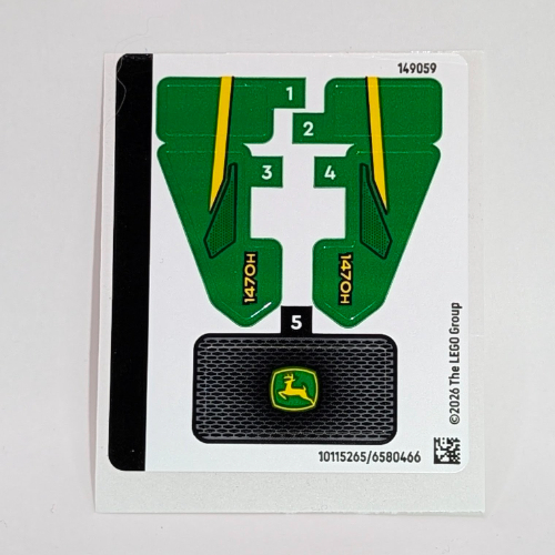 Stickerbogen für Set 42218-1 [Keine Farbe/Beliebige Farbe]