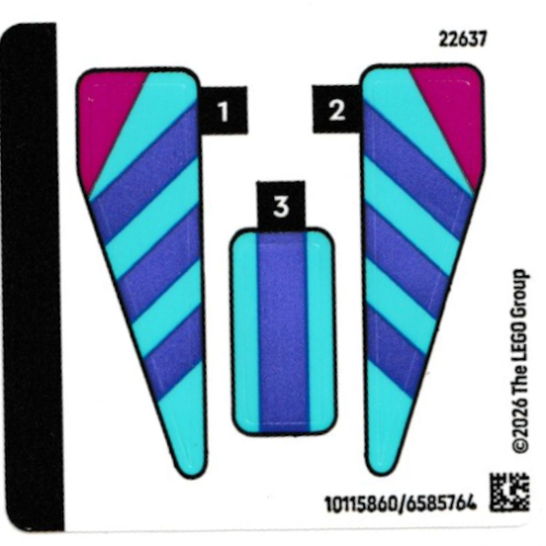 Sticker Sheet 1 for Set 30734-1 [No Color/Any Color]