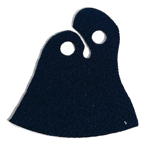 Neckwear Cape, Offset, Two Holes Dunkelblau