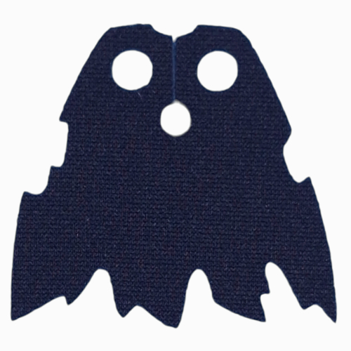 Neckwear Cape, Tattered in Schwarz