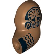 Bigfig Arm, Left with Black Hawaiian Tattoos Print (Maui) Mittelnougat