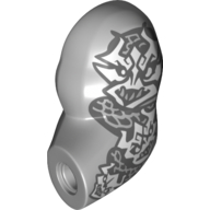 Bigfig Arm, Left with Killow print Light Bluish Gray