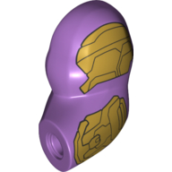 Bigfig Arm, Left with Pearl Gold Armour print Medium Lavender