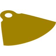 Neckwear Cape with One Top Hole, Cutout at Top in Yellow