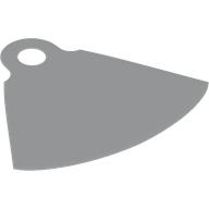 Neckwear Cape with One Top Hole, Cutout at Top Weiß