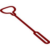 Leash / Rope, with Loops at Both Ends Red