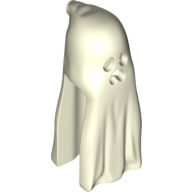 Costume Ghost Shroud with Open Mouth Nachtleuchtend Weiß