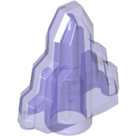 Rock 1 × 2 Crystal Stepped Trans-Purple