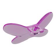 Minifig Neckwear Wings Fairy Trans-Dark Pink