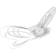 Minifig Neckwear Wings Fairy with Black Lines Print Trans-Clear