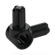 Technic Pin Connector Hub with 2 Perpendicular Axles Schwarz