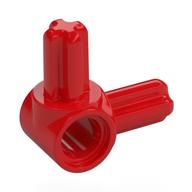 Technic Pin Connector Hub with 2 Perpendicular Axles Red