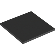 Tile 6 × 6 with Bottom Tubes Schwarz