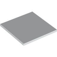Tile 6 × 6 with Bottom Tubes Weiß
